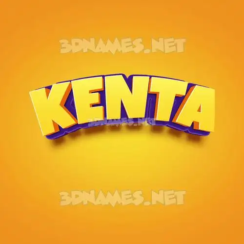 kenta in Orange Toon style - 3D name wallpaper kenta in Orange Toon style - 3D name wallpaper