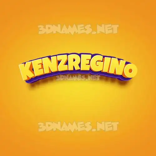 kenzregino in Orange Toon style - 3D name wallpaper kenzregino in Orange Toon style - 3D name wallpaper