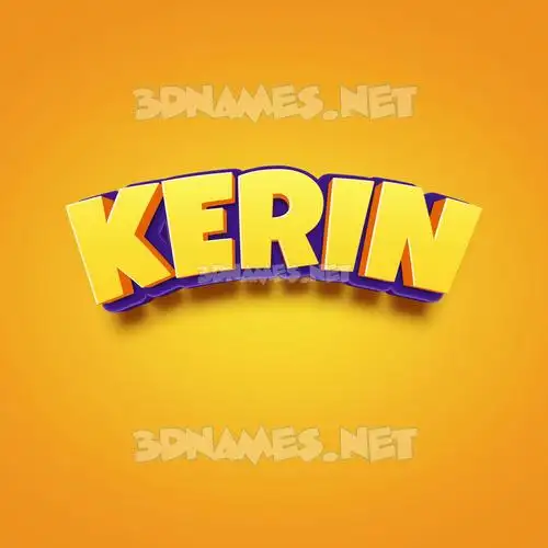 kerin in Orange Toon style - 3D name wallpaper kerin in Orange Toon style - 3D name wallpaper