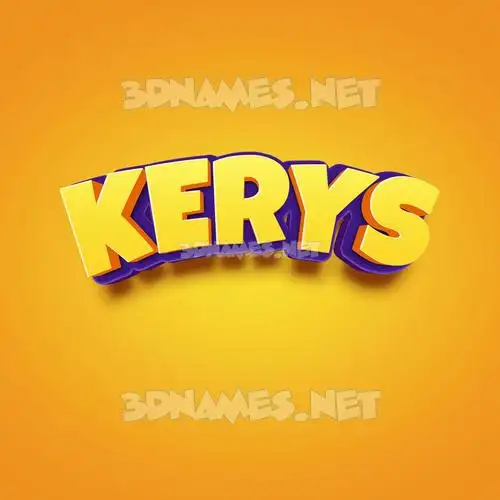 kerys in Orange Toon style - 3D name wallpaper kerys in Orange Toon style - 3D name wallpaper