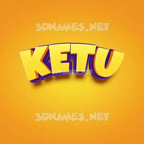 ketu in Orange Toon style - 3D name wallpaper ketu in Orange Toon style - 3D name wallpaper