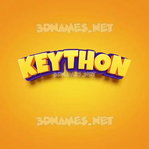 keython in Orange Toon style - 3D name wallpaper keython in Orange Toon style - 3D name wallpaper
