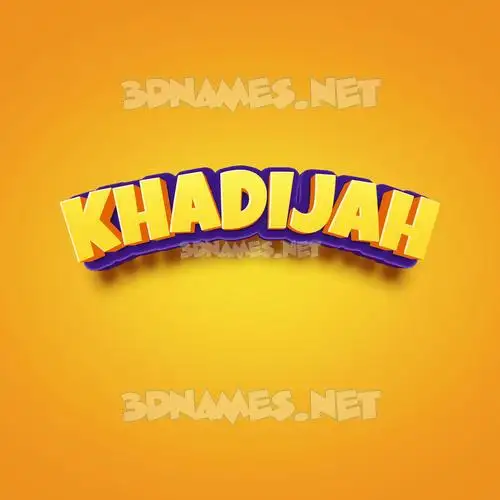 khadijah in Orange Toon style - 3D name wallpaper khadijah in Orange Toon style - 3D name wallpaper