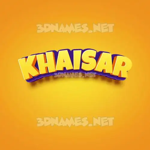khaisar in Orange Toon style - 3D name wallpaper khaisar in Orange Toon style - 3D name wallpaper