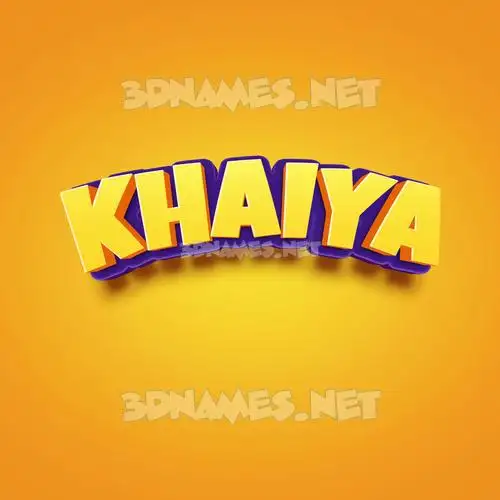 khaiya in Orange Toon style - 3D name wallpaper khaiya in Orange Toon style - 3D name wallpaper