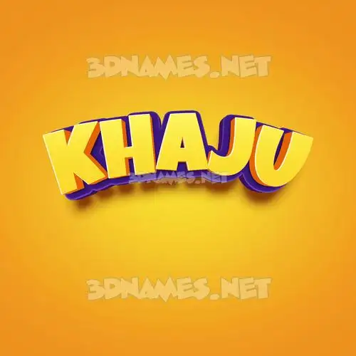 khaju in Orange Toon style - 3D name wallpaper khaju in Orange Toon style - 3D name wallpaper