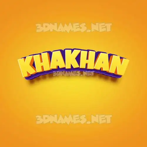 khakhan in Orange Toon style - 3D name wallpaper khakhan in Orange Toon style - 3D name wallpaper