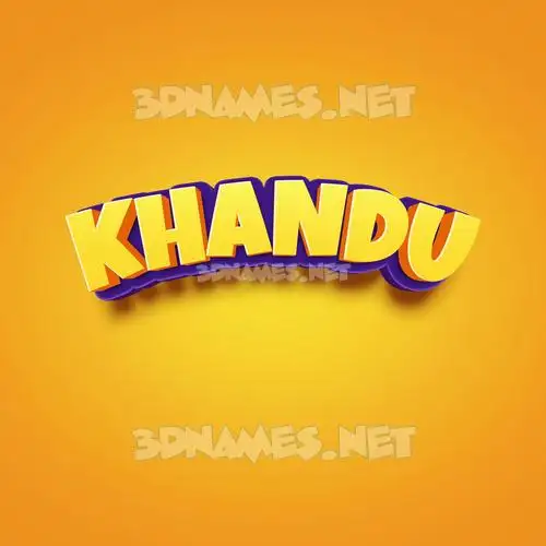 khandu in Orange Toon style - 3D name wallpaper khandu in Orange Toon style - 3D name wallpaper