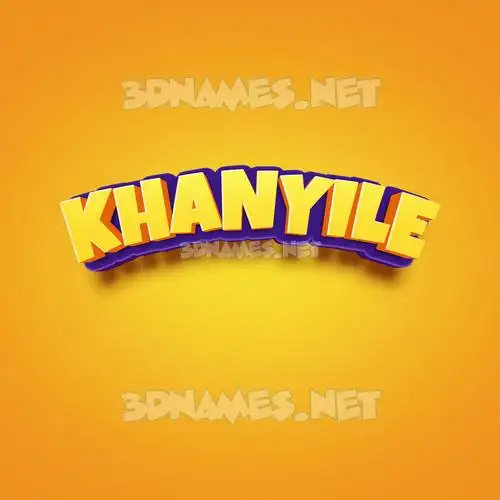khanyile in Orange Toon style - 3D name wallpaper khanyile in Orange Toon style - 3D name wallpaper