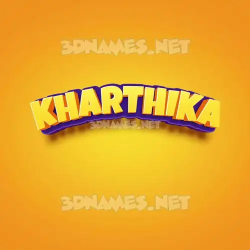 kharthika in Orange Toon style - 3D name wallpaper kharthika in Orange Toon style - 3D name wallpaper