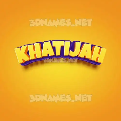 khatijah in Orange Toon style - 3D name wallpaper khatijah in Orange Toon style - 3D name wallpaper