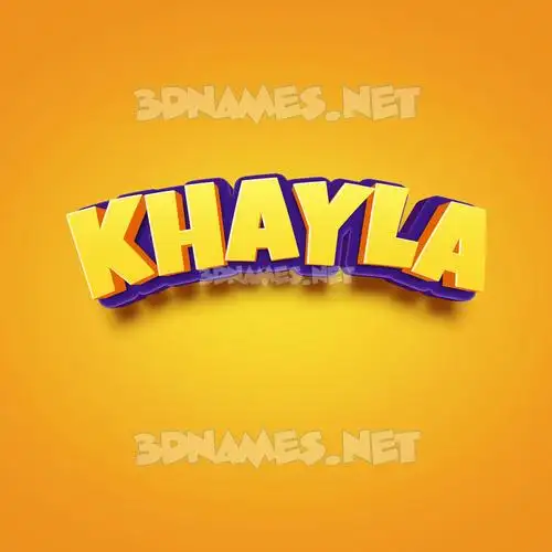 khayla in Orange Toon style - 3D name wallpaper khayla in Orange Toon style - 3D name wallpaper