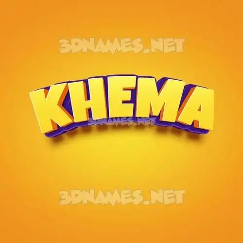 khema in Orange Toon style - 3D name wallpaper khema in Orange Toon style - 3D name wallpaper