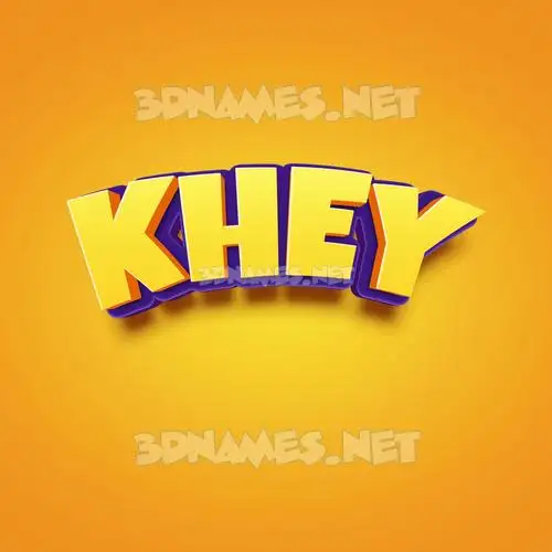 khey in Orange Toon style - 3D name wallpaper khey in Orange Toon style - 3D name wallpaper