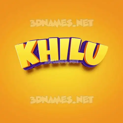 khilu in Orange Toon style - 3D name wallpaper khilu in Orange Toon style - 3D name wallpaper