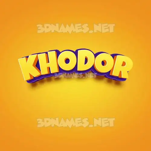 khodor in Orange Toon style - 3D name wallpaper khodor in Orange Toon style - 3D name wallpaper