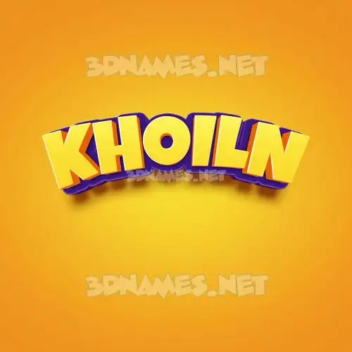 khoiln in Orange Toon style - 3D name wallpaper khoiln in Orange Toon style - 3D name wallpaper