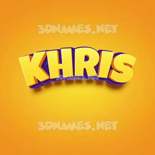 khris in Orange Toon style - 3D name wallpaper khris in Orange Toon style - 3D name wallpaper