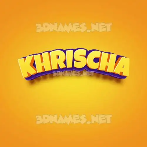 khrischa in Orange Toon style - 3D name wallpaper khrischa in Orange Toon style - 3D name wallpaper