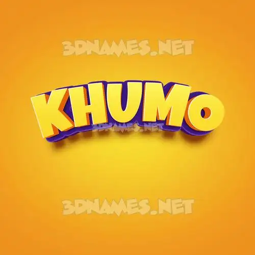 khumo in Orange Toon style - 3D name wallpaper khumo in Orange Toon style - 3D name wallpaper