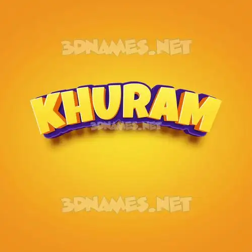 khuram in Orange Toon style - 3D name wallpaper khuram in Orange Toon style - 3D name wallpaper