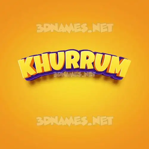 khurrum in Orange Toon style - 3D name wallpaper khurrum in Orange Toon style - 3D name wallpaper