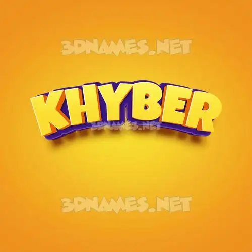 khyber in Orange Toon style - 3D name wallpaper khyber in Orange Toon style - 3D name wallpaper
