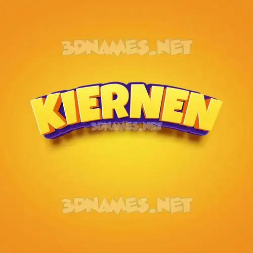 kiernen in Orange Toon style - 3D name wallpaper kiernen in Orange Toon style - 3D name wallpaper