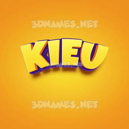 kieu in Orange Toon style - 3D name wallpaper kieu in Orange Toon style - 3D name wallpaper