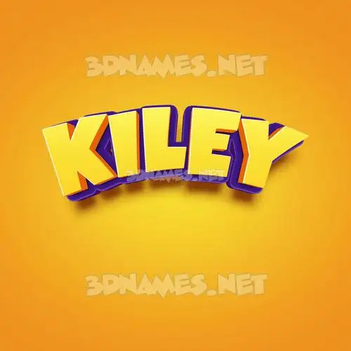 kiley in Orange Toon style - 3D name wallpaper kiley in Orange Toon style - 3D name wallpaper