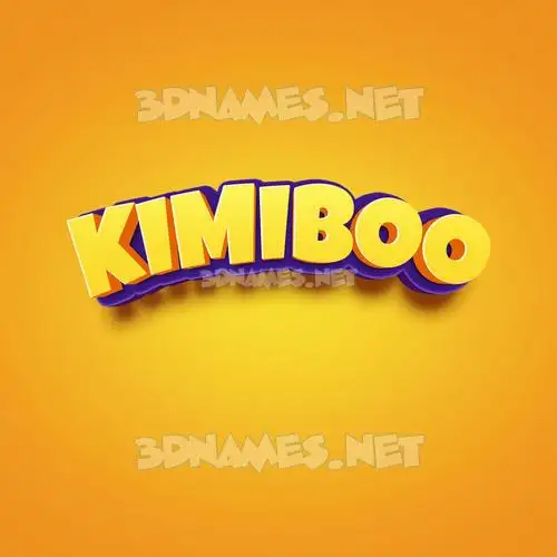 kimiboo in Orange Toon style - 3D name wallpaper kimiboo in Orange Toon style - 3D name wallpaper