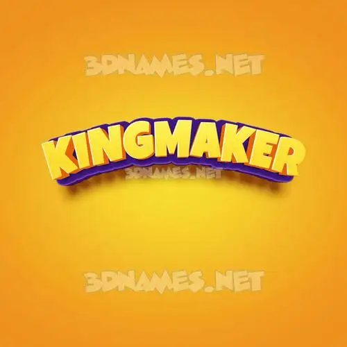 kingmaker in Orange Toon style - 3D name wallpaper kingmaker in Orange Toon style - 3D name wallpaper