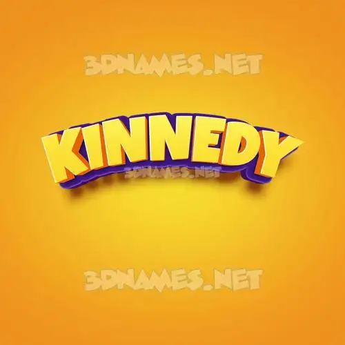 kinnedy in Orange Toon style - 3D name wallpaper kinnedy in Orange Toon style - 3D name wallpaper