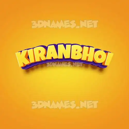 kiranbhoi in Orange Toon style - 3D name wallpaper kiranbhoi in Orange Toon style - 3D name wallpaper