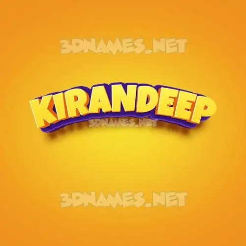kirandeep in Orange Toon style - 3D name wallpaper kirandeep in Orange Toon style - 3D name wallpaper