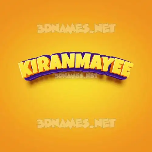kiranmayee in Orange Toon style - 3D name wallpaper kiranmayee in Orange Toon style - 3D name wallpaper