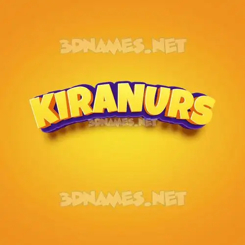 kiranurs in Orange Toon style - 3D name wallpaper kiranurs in Orange Toon style - 3D name wallpaper