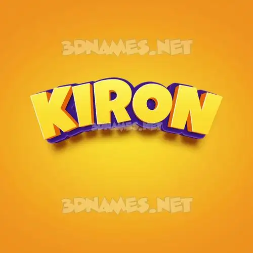 kiron in Orange Toon style - 3D name wallpaper kiron in Orange Toon style - 3D name wallpaper