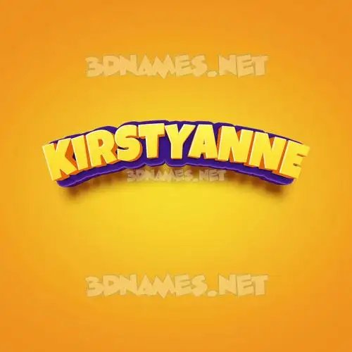 kirstyanne in Orange Toon style - 3D name wallpaper kirstyanne in Orange Toon style - 3D name wallpaper