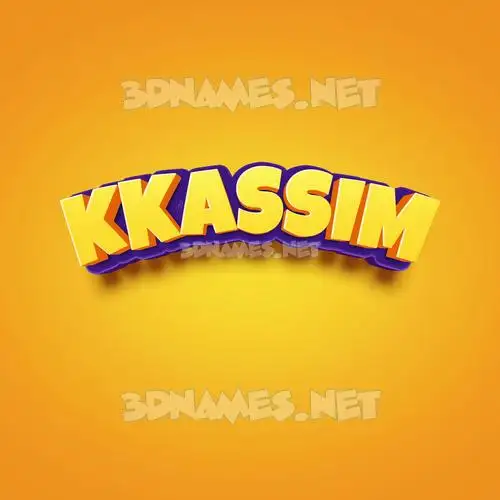 kkassim in Orange Toon style - 3D name wallpaper kkassim in Orange Toon style - 3D name wallpaper