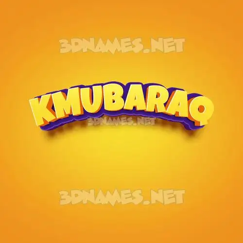 kmubaraq in Orange Toon style - 3D name wallpaper kmubaraq in Orange Toon style - 3D name wallpaper