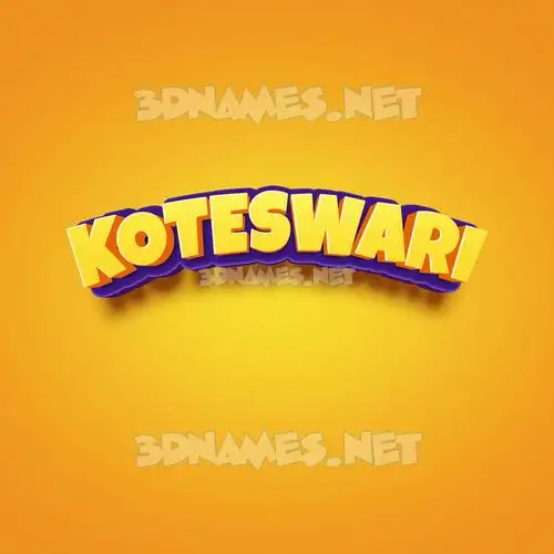 koteswari in Orange Toon style - 3D name wallpaper koteswari in Orange Toon style - 3D name wallpaper