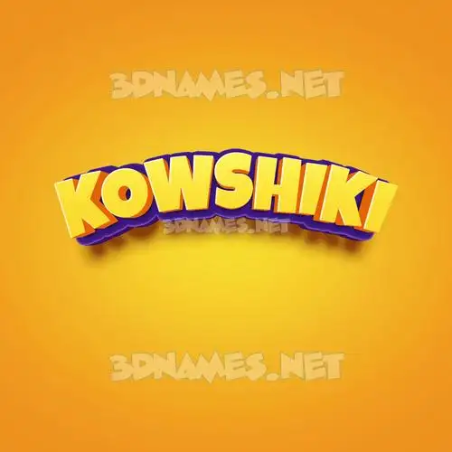 kowshiki in Orange Toon style - 3D name wallpaper kowshiki in Orange Toon style - 3D name wallpaper