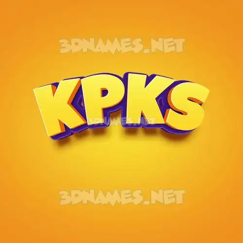 kpks in Orange Toon style - 3D name wallpaper kpks in Orange Toon style - 3D name wallpaper