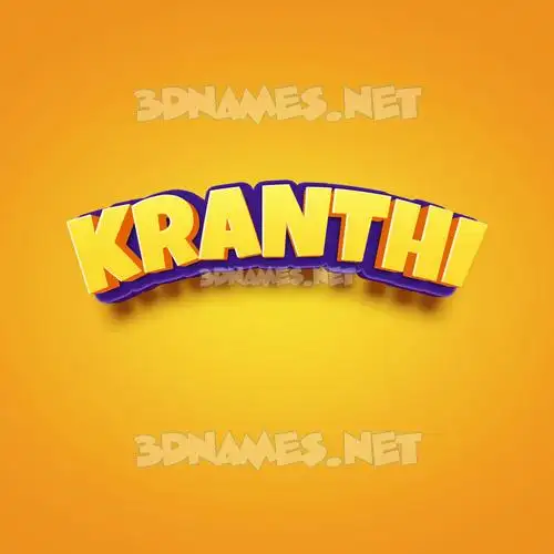 kranthi in Orange Toon style - 3D name wallpaper kranthi in Orange Toon style - 3D name wallpaper