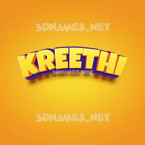 kreethi in Orange Toon style - 3D name wallpaper kreethi in Orange Toon style - 3D name wallpaper