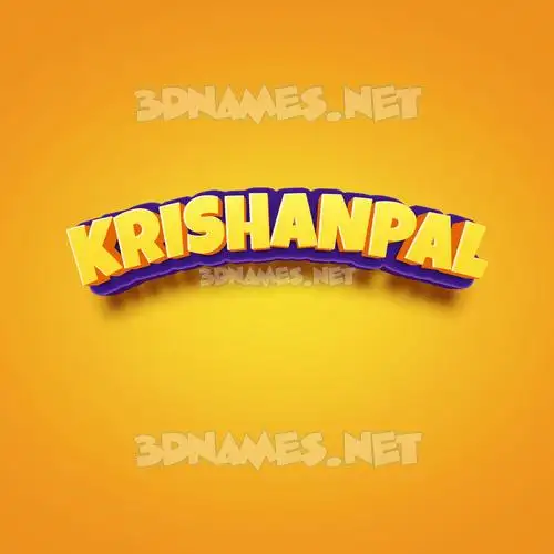 krishanpal in Orange Toon style - 3D name wallpaper krishanpal in Orange Toon style - 3D name wallpaper