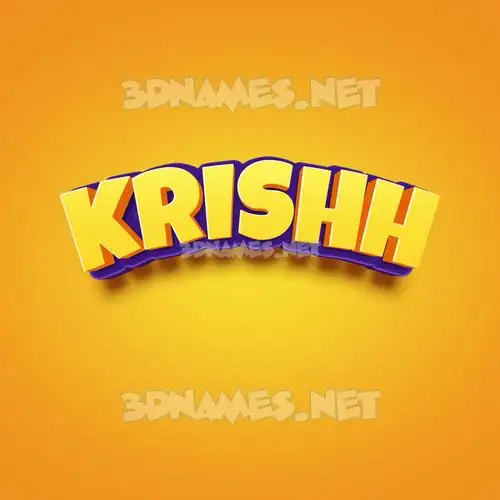 krishh in Orange Toon style - 3D name wallpaper krishh in Orange Toon style - 3D name wallpaper