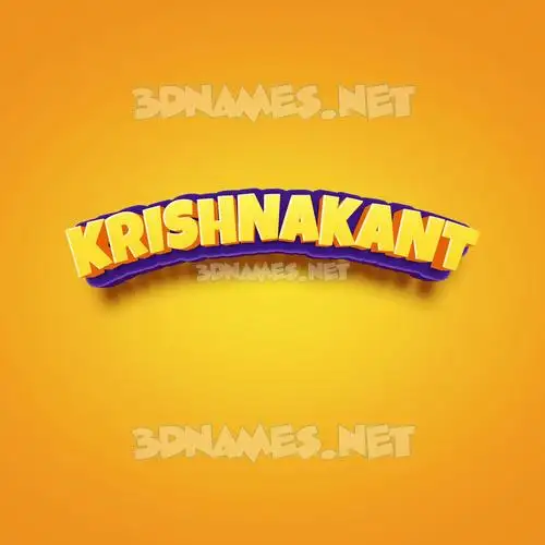 krishnakant in Orange Toon style - 3D name wallpaper krishnakant in Orange Toon style - 3D name wallpaper