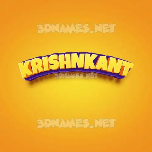 krishnkant in Orange Toon style - 3D name wallpaper krishnkant in Orange Toon style - 3D name wallpaper
